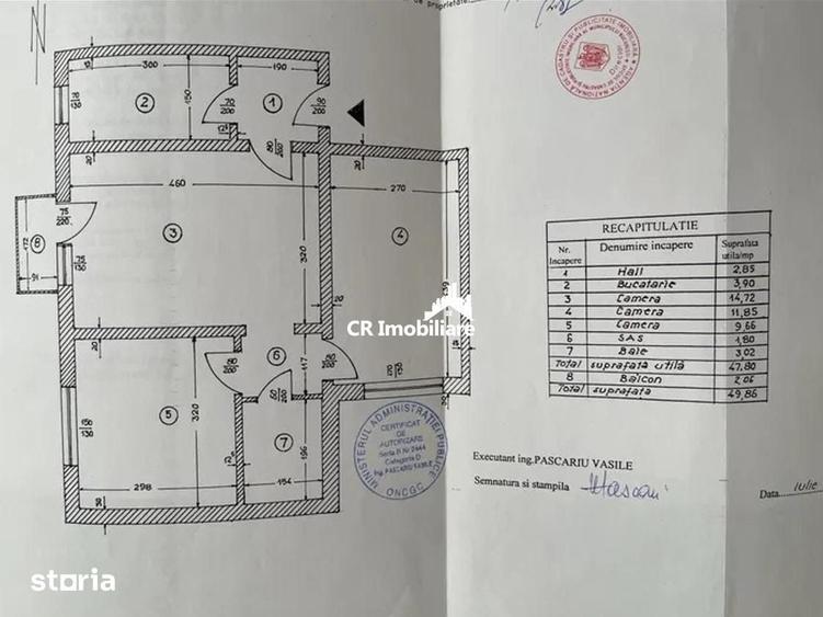 Apartament cu 3 camere în Giurgiului