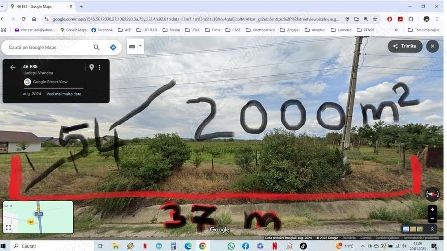 Teren de 2000 mp, în Dumbrăveni