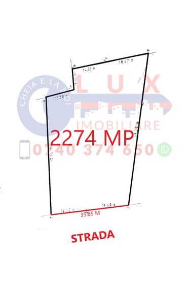 Teren Construcții intravilan de 2274 mp, în Murighiol