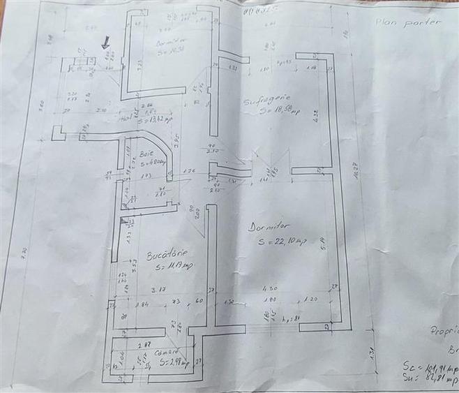Casă individuală cu 3 camere cu Canalizare în Astra