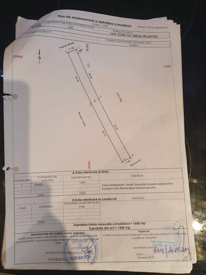 Teren de 2200 mp, în Exterior Vest