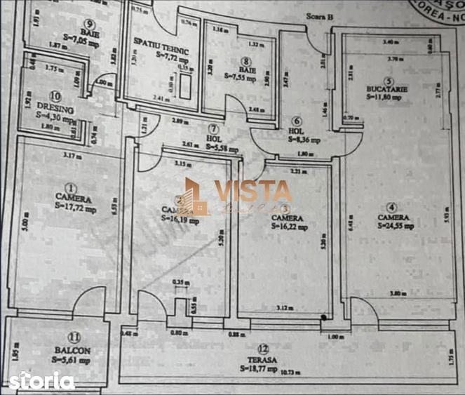 Apartament cu 4 camere, mobilat în Tractorul