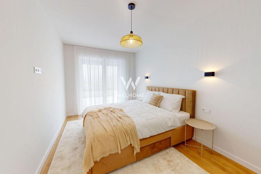 Penthouse cu 3 camere semidecomandat, mobilat în Exterior Vest