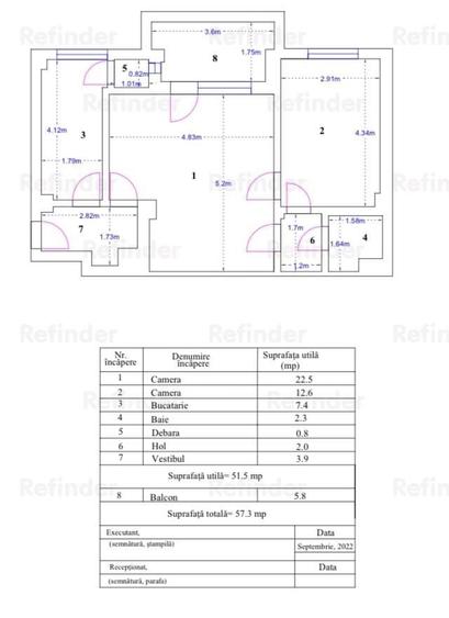 Vanzare apartament 2 camere | ultracentral | Bd Magheru - Piata R - 5