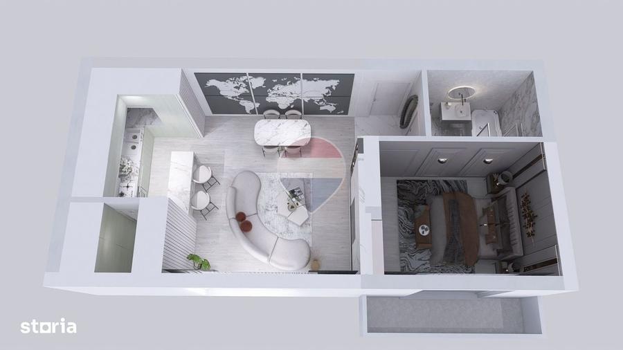 Apartament cu 2 camere în Ghencea