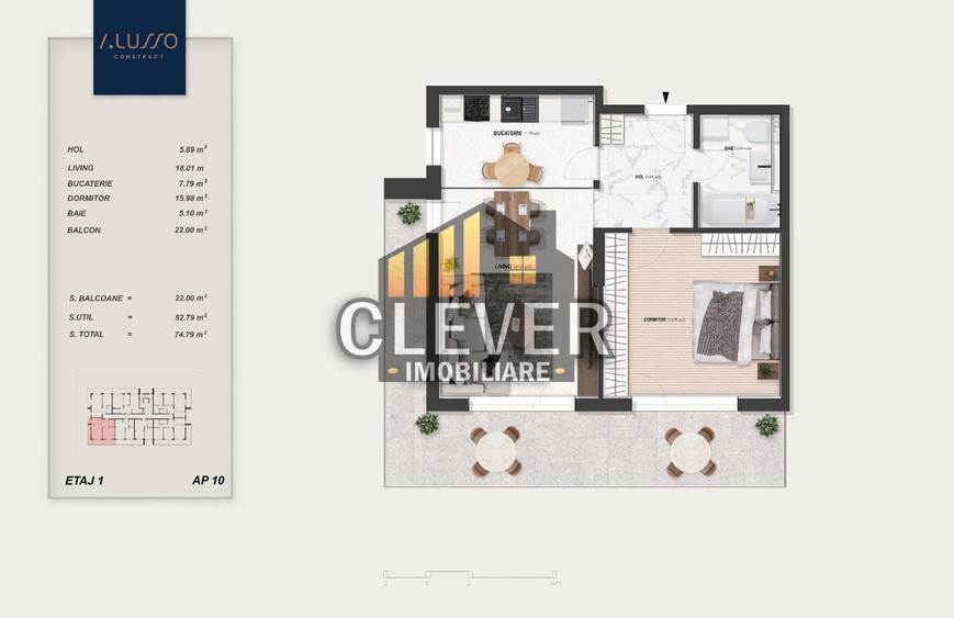 Apartament cu 2 camere semidecomandat în Theodor Pallady