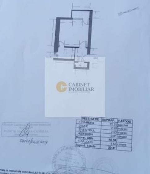 Garsonieră semidecomandată, mobilată în Universitate