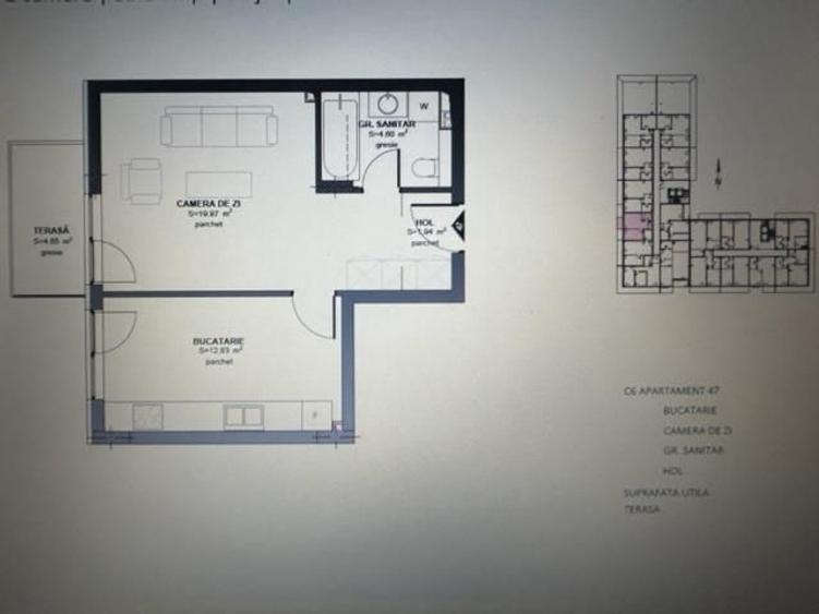 Apartament cu 2 camere semidecomandat în Florești — fotografia 2