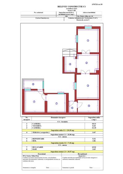 Casă cu 2 camere cu Teren 184 Mp în Rahova