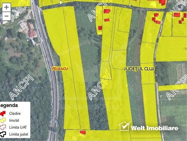 Teren Construcții intravilan de 6496 mp, în Feleacu