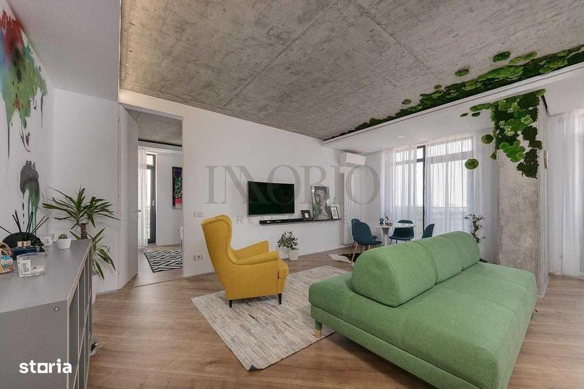 Apartament cu 2 camere, mobilat în Tei