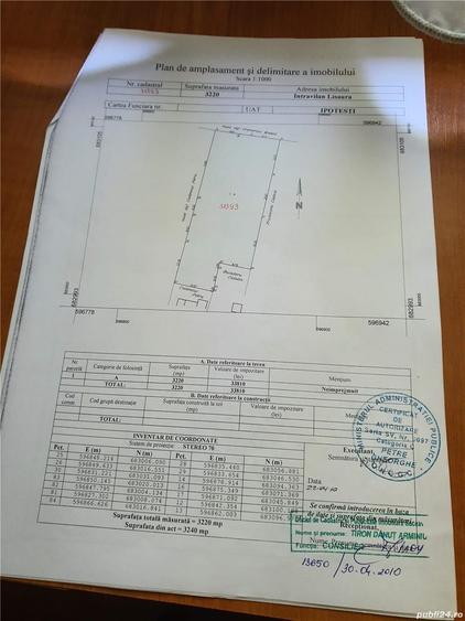 Teren de 3320 mp, în Lisaura