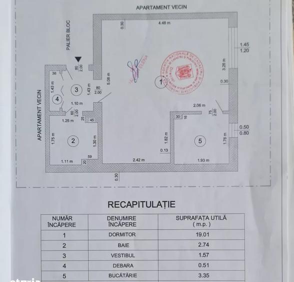 Garsonieră semidecomandată, mobilată în Iancului