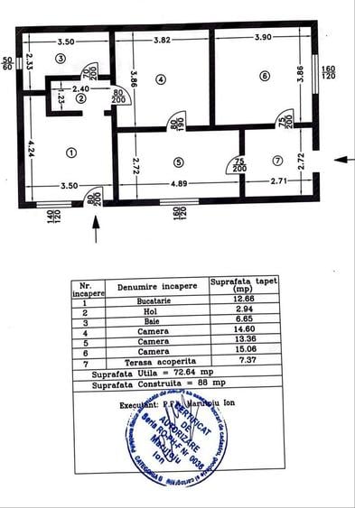 Casă cu 4 camere în Fântânele