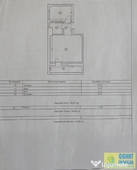 Garsonieră decomandată în Poarta 6