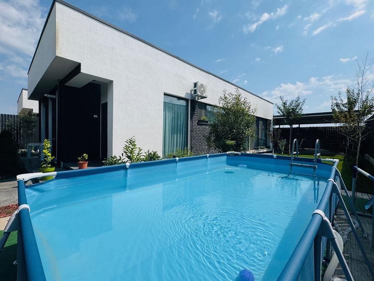 Casă individuală cu 3 camere cu Canalizare în Tunari