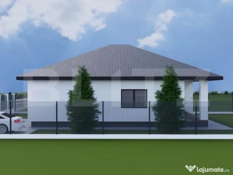 Casă cu 4 camere cu Teren 468 Mp în Nojorid