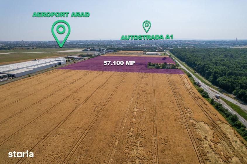 Oportunitate Teren Intravilan, 57.100 mp, Cal.Bodrogului - Aeroport - 1
