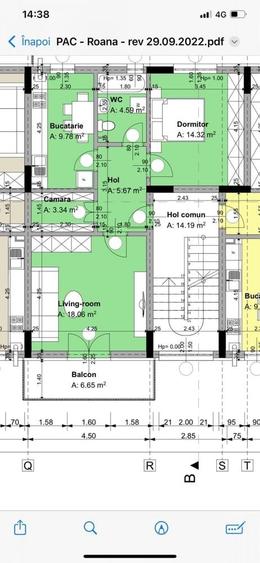 Apartament cu 2 camere decomandat în Fundeni