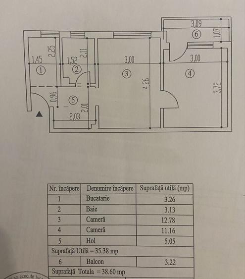 Apartament cu 2 camere semidecomandat în Hipodrom