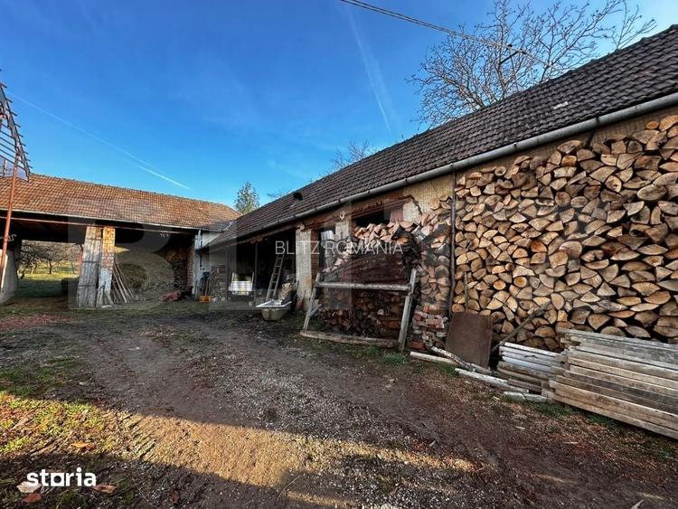 Casa cu 4 camere,baie, bucatarie,anexe.pivnita teren 2500 mp