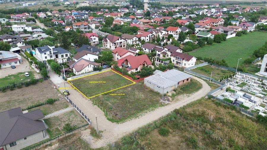 Teren Construcții intravilan de 539 mp, în Obor