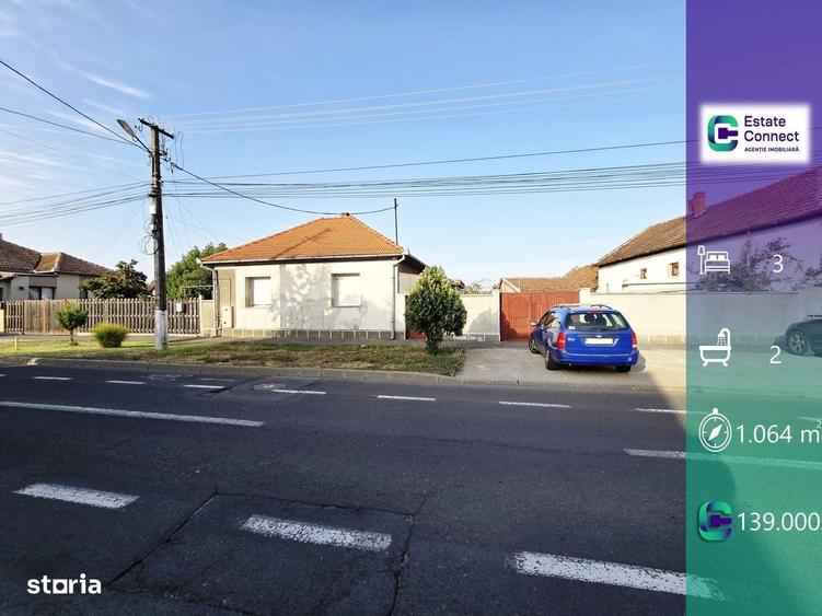 Casă cu 3 camere cu Teren 1064 Mp în Bujac