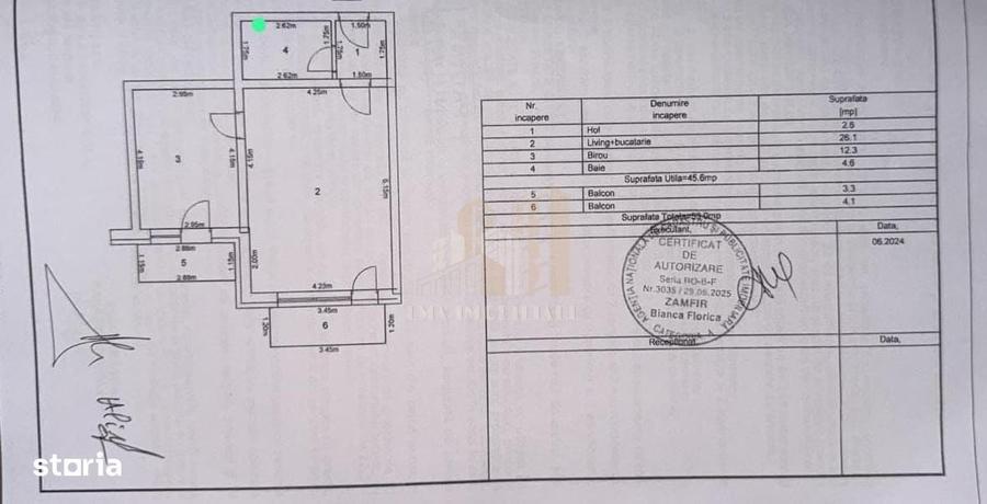 Apartament cu 2 camere în Sânpetru
