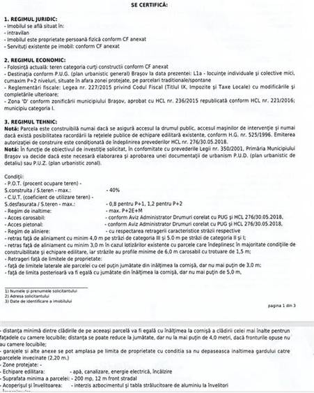 Teren Construcții intravilan de 546 mp, în Bartolomeu