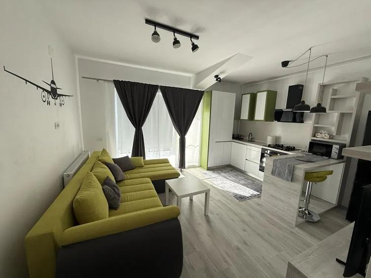 Apartament cu 2 camere semidecomandat, mobilat în Otopeni