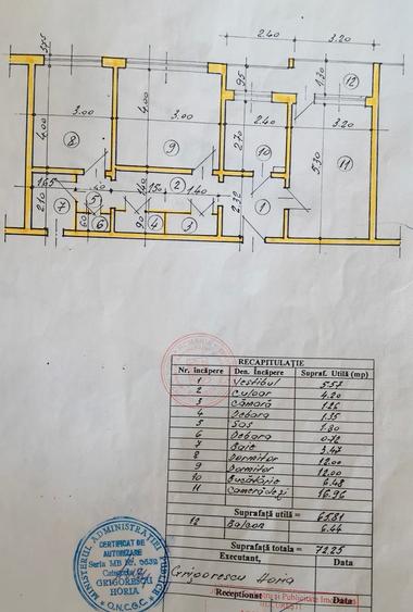 Apartament cu 3 camere decomandat în Dristor