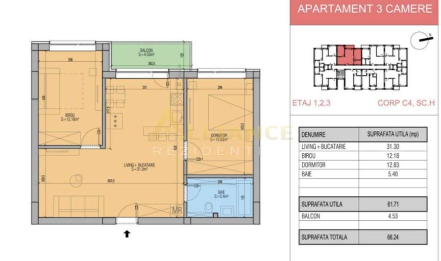 Apartament cu 3 camere în Central — fotografia 3