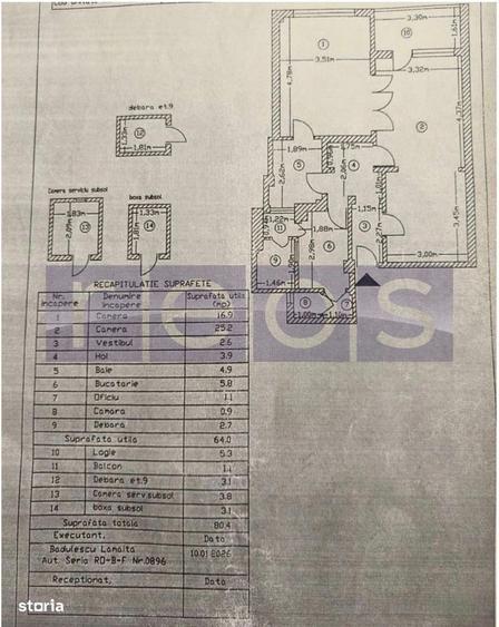 Apartament cu 2 camere decomandat, mobilat în Sala Palatului