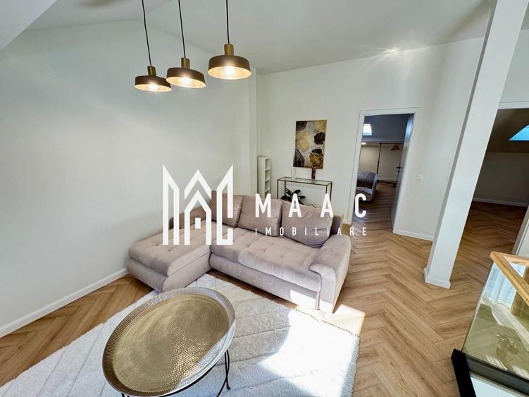 Penthouse cu 5 camere semidecomandat, mobilat în Cristian