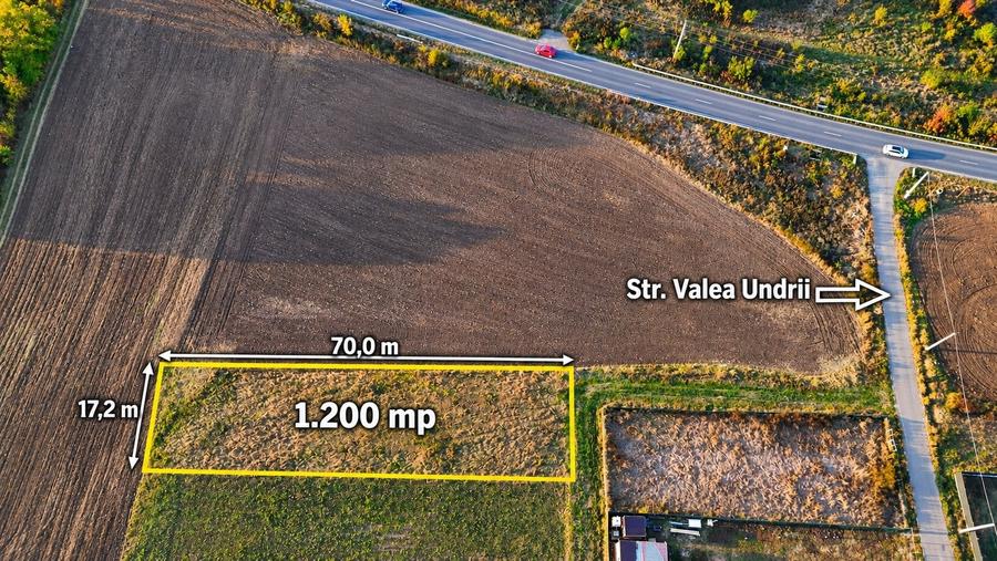 Teren Construcții intravilan de 1200 mp, în Pantelimon
