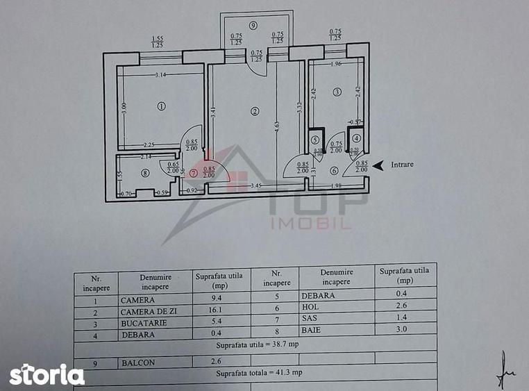 Apartament cu 2 camere semidecomandat în Mircea cel Bătrân