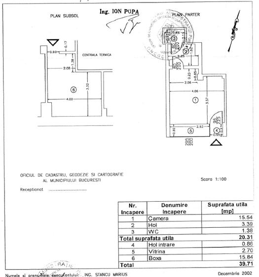 Spațiu comercial, de 20 mp, în P-ța Romană