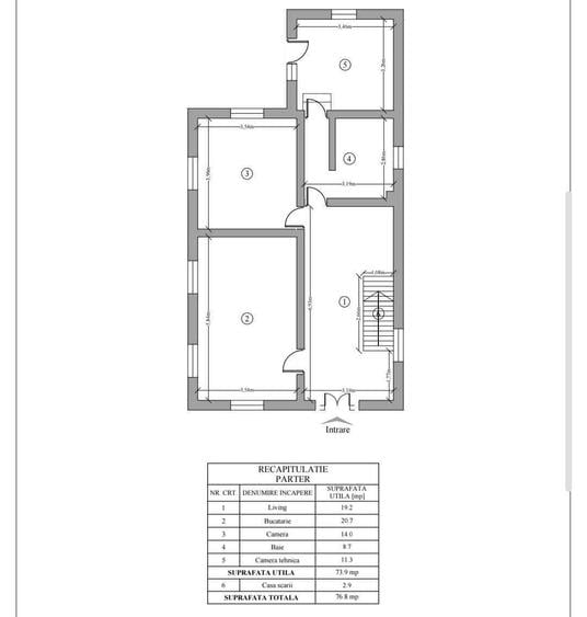 Casă cu 3 camere cu Teren 750 Mp în Rediu