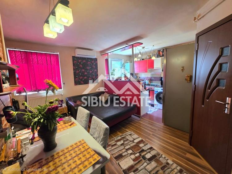 Apartament cu 2 camere semidecomandat, mobilat în Vasile Aaron