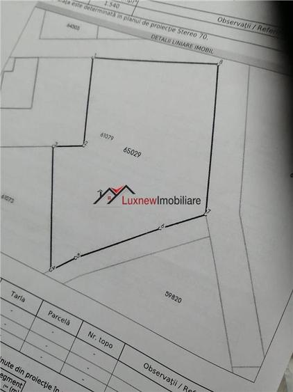 Teren Construcții intravilan de 1540 mp, în Corușu