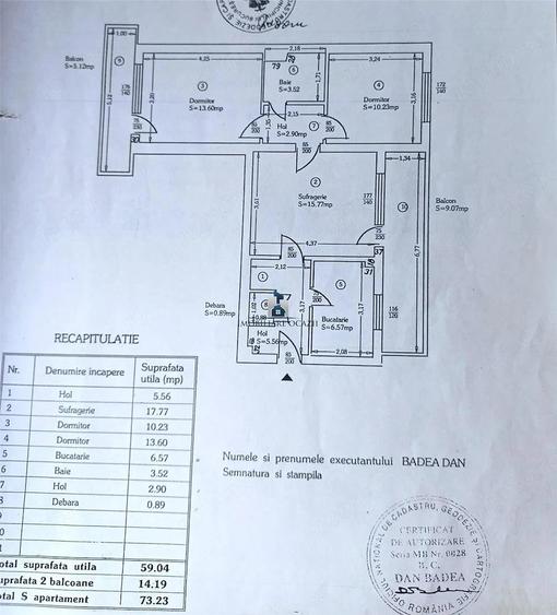 Apartament 3 camere Semidecomandat Pta. Sudului - 1