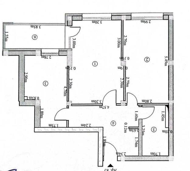 Apartament cu 2 camere decomandat în Tractorul
