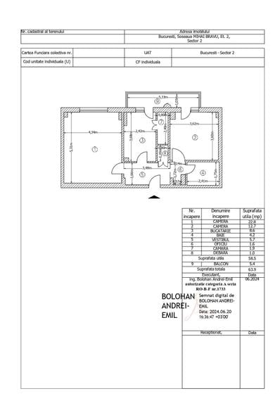 Apartament cu 2 camere decomandat în Mihai Bravu