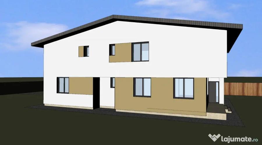 Casă cu 4 camere cu Teren 500 Mp în Stupini