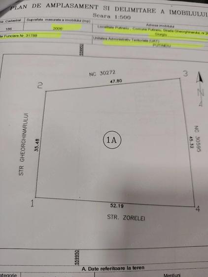 Teren de 2017 mp, în Putineiu