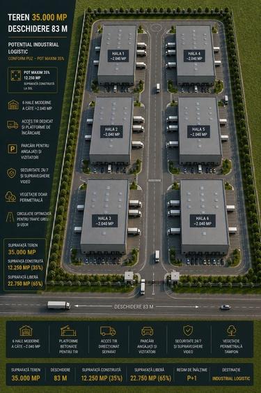 Teren Construcții de 35000 mp, în Clinceni