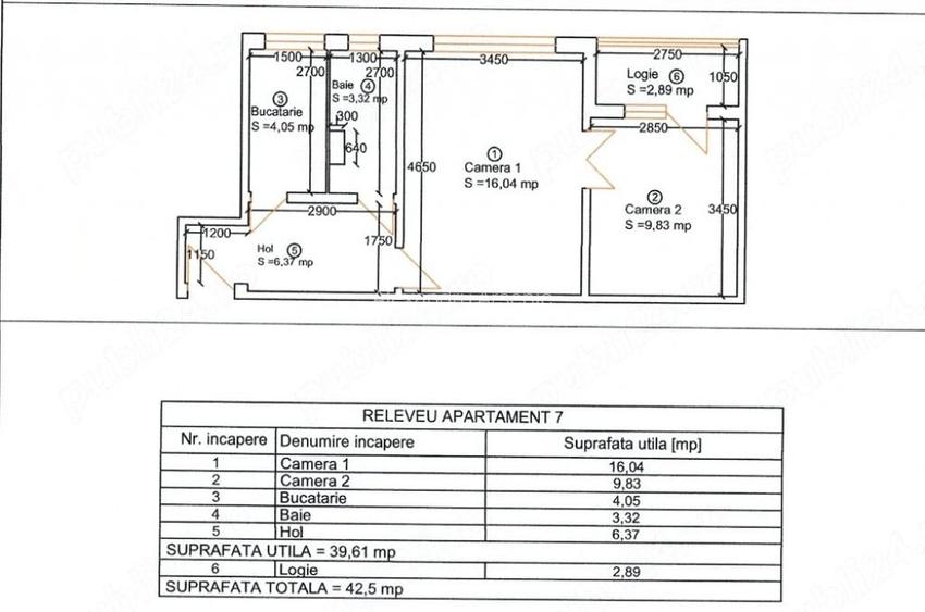Apartament 2 camere | Etaj 1 | Zona Girocului