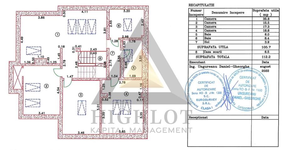 Duplex cu 10 camere cu Canalizare în Pipera
