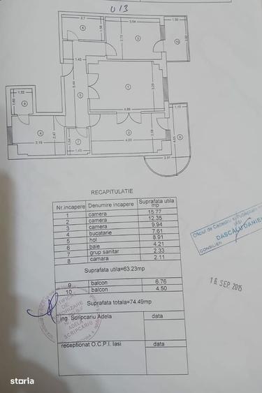 Apartament neamenajat cu 3 camere in zona Garii (fostul Billa) - 1
