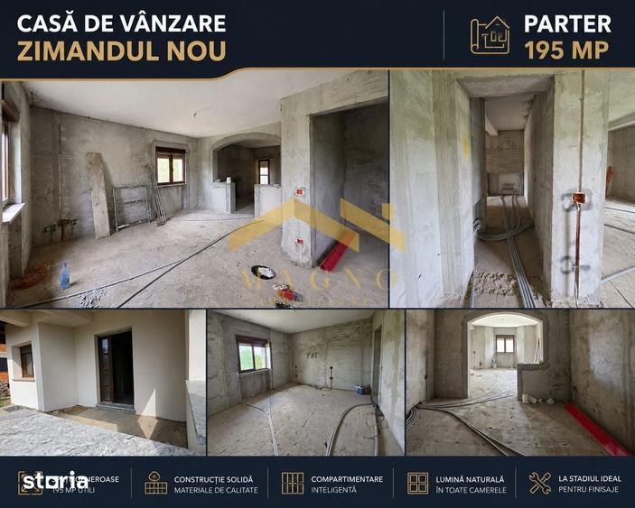 Casă cu 7 camere cu Teren 980 Mp în Zimandu Nou